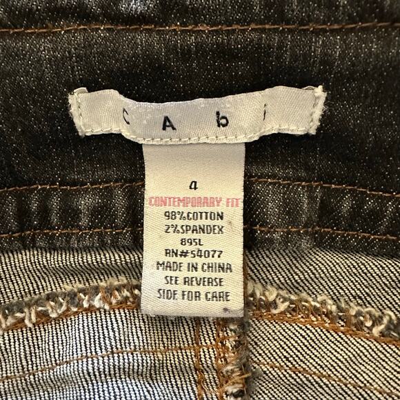 Vintage Y2K Cabi Low Rise Boot Cut Jeans Flap Pockets Rodeo Coyote Ugly Size 4 - Picture 6 of 10